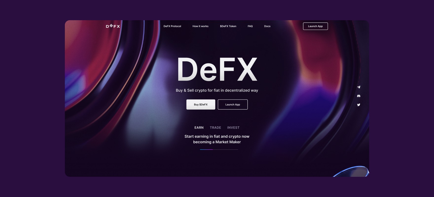 Обложка страницы проекта - DeFX protocol