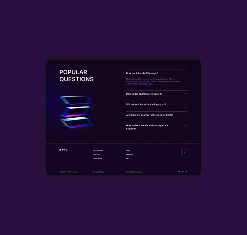 Фотография результата проекта - DeFX protocol