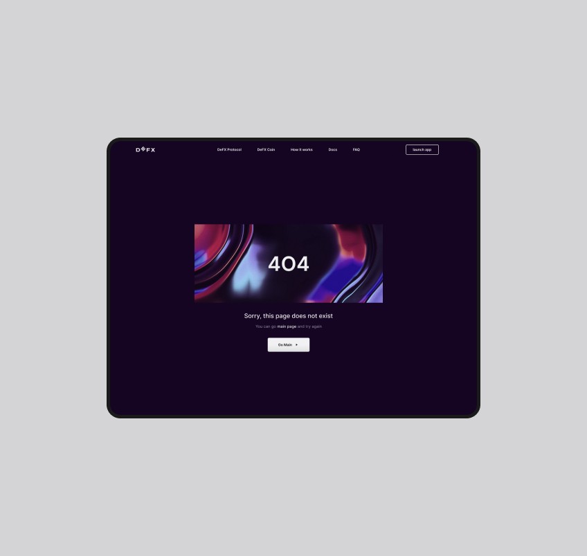 Фотография результата проекта - DeFX protocol